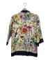 GUCCI (グッチ) シルクジップアップフローラルフラワーシャツ ベージュ サイズ:38：40000円