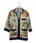 GUCCI（グッチ）の古着「シルクジップアップフローラルフラワーシャツ」｜ベージュ