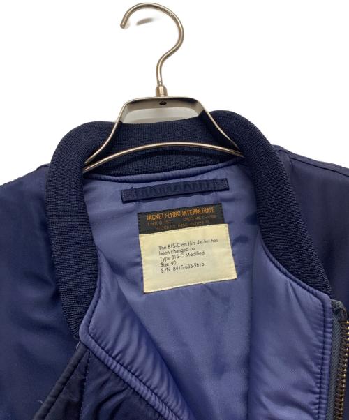 AVIREX（アヴィレックス）AVIREX (アヴィレックス) B-15Cフライトジャケット ネイビー サイズ:40の古着・服飾アイテム