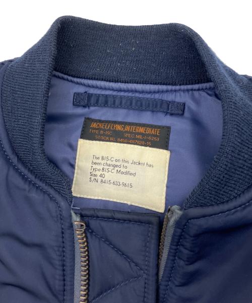 AVIREX（アヴィレックス）AVIREX (アヴィレックス) B-15Cフライトジャケット ネイビー サイズ:40の古着・服飾アイテム