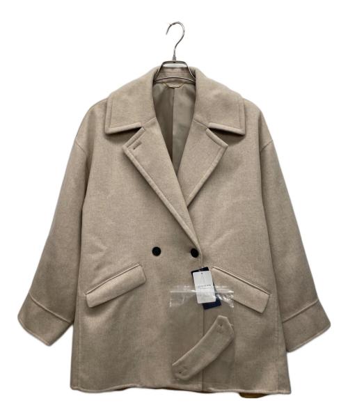 SIMPLICITE（シンプリシテ）SIMPLICITE (シンプリシテ) ブレンドリバーミドルコート ベージュ サイズ:F 未使用品の古着・服飾アイテム