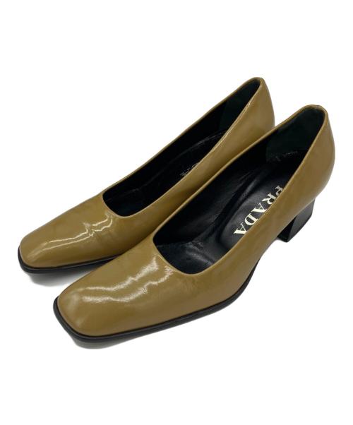 PRADA（プラダ）PRADA (プラダ) スクエアパンプス サイズ:35　1/2の古着・服飾アイテム