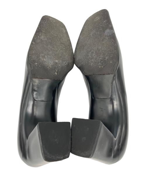 PRADA（プラダ）PRADA (プラダ) スクエアトゥーパンプス ブラック サイズ:記載なしの古着・服飾アイテム