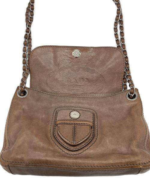 PRADA（プラダ）PRADA (プラダ) ショルダーバッグ ベージュの古着・服飾アイテム