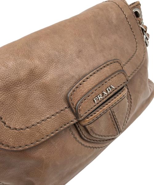 PRADA（プラダ）PRADA (プラダ) ショルダーバッグ ベージュの古着・服飾アイテム