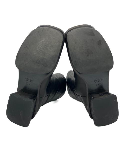 PRADA（プラダ）PRADA (プラダ) ロングブーツ ブラック サイズ:35　1/2の古着・服飾アイテム