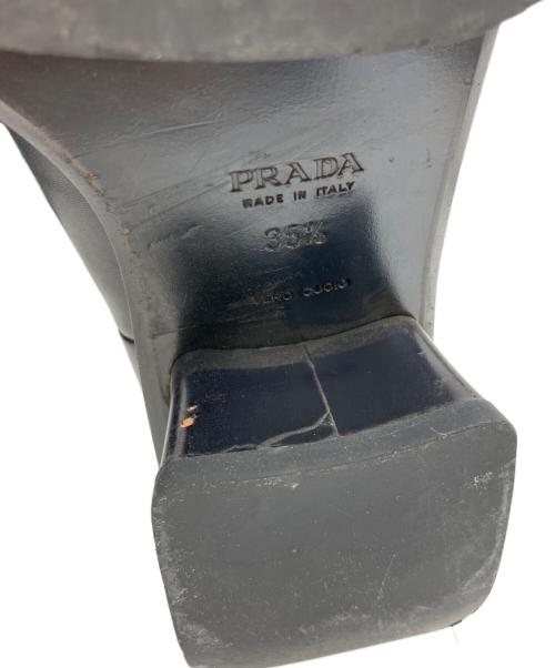 PRADA（プラダ）PRADA (プラダ) ロングブーツ ブラック サイズ:35　1/2の古着・服飾アイテム