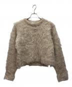 OHGAオオガ）の古着「プードルニット」｜ベージュ