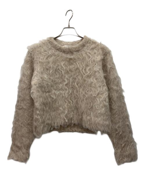 OHGA（オオガ）OHGA (オオガ) プードルニット ベージュ サイズ:Fの古着・服飾アイテム