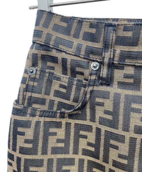 FENDI（フェンディ）FENDI (フェンディ) ズッカ柄スカート ブラウン サイズ:I 44の古着・服飾アイテム