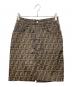 FENDI（フェンディ）の古着「ズッカ柄スカート」｜ブラウン