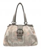 COACHコーチ）の古着「ハンドバッグ」｜グレー