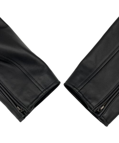 AVIREX（アヴィレックス）AVIREX (アヴィレックス) レザージャケット ブラック サイズ:2XLの古着・服飾アイテム