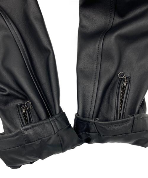 AVIREX（アヴィレックス）AVIREX (アヴィレックス) レザージャケット ブラック サイズ:2XLの古着・服飾アイテム