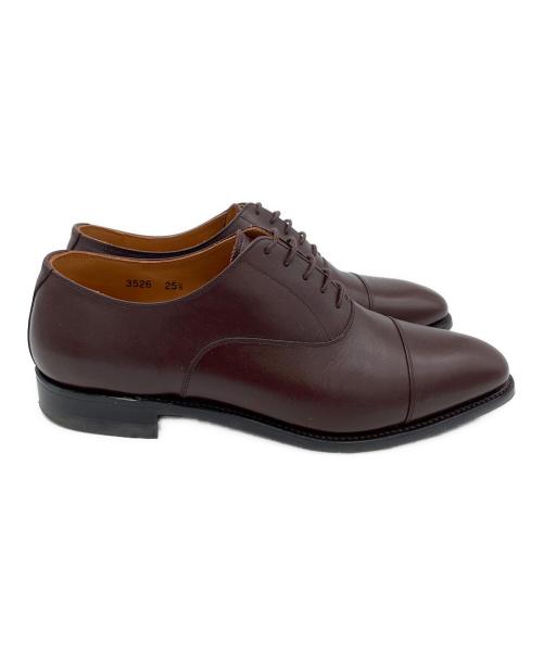 SCOTCH GRAIN（スコッチグレイン）SCOTCH GRAIN (スコッチグレイン) ストレートチップシューズ ブラウン サイズ:25　1/2　（EEE)の古着・服飾アイテム