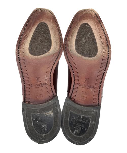 SCOTCH GRAIN（スコッチグレイン）SCOTCH GRAIN (スコッチグレイン) ストレートチップシューズ ブラウン サイズ:25　1/2　（EEE)の古着・服飾アイテム