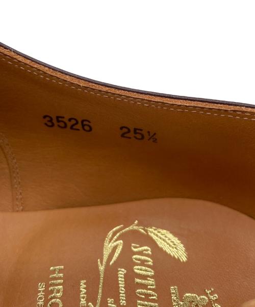 SCOTCH GRAIN（スコッチグレイン）SCOTCH GRAIN (スコッチグレイン) ストレートチップシューズ ブラウン サイズ:25　1/2　（EEE)の古着・服飾アイテム
