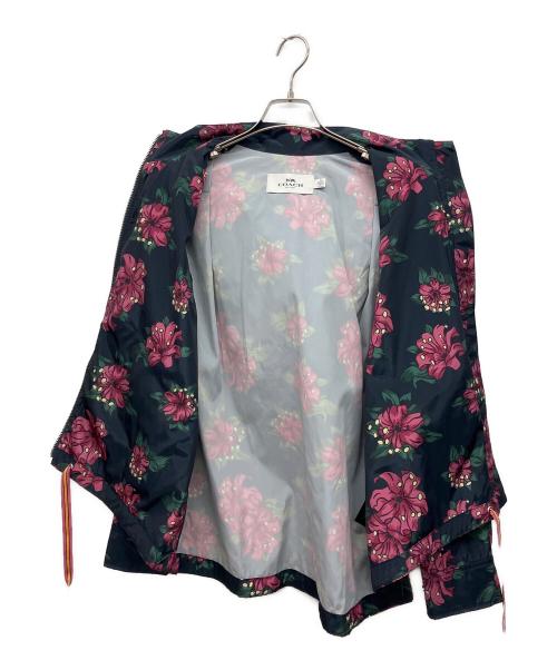 COACH（コーチ）COACH (コーチ) Hawaiian Lily Hoodie ネイビー サイズ:Mの古着・服飾アイテム