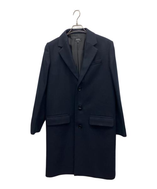 A.P.C.（アーペーセー）A.P.C. (アーペーセー) チェスターコート ネイビー サイズ:XSの古着・服飾アイテム