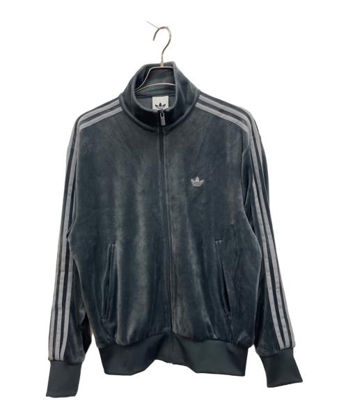 adidas（アディダス）adidas (アディダス) トラックジャケット グレー サイズ:Lの古着・服飾アイテム