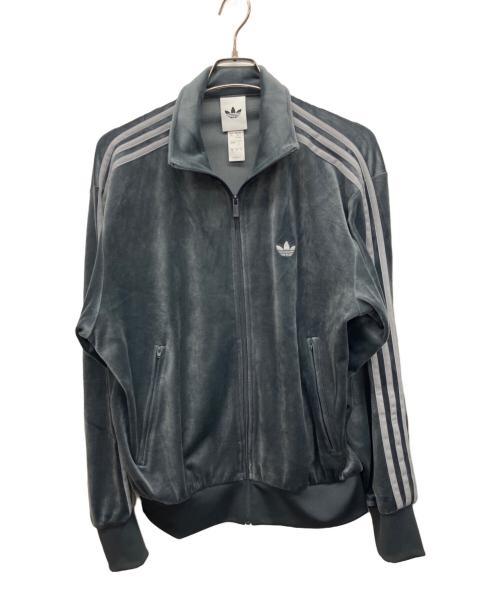 adidas（アディダス）adidas (アディダス) トラックジャケット グレー サイズ:Lの古着・服飾アイテム