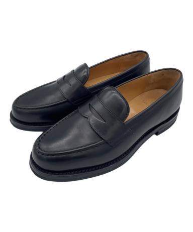 【美品】HARROGATE ブラックローファー 中古・古着通販】HARROGATE (ハロゲイト) コインローファー ブラック