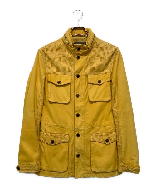 ETRO（エトロ）ETRO (エトロ) レザーコート イエロー サイズ:記載なしの古着・服飾アイテム