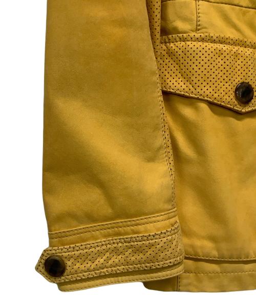 ETRO（エトロ）ETRO (エトロ) レザーコート イエロー サイズ:記載なしの古着・服飾アイテム