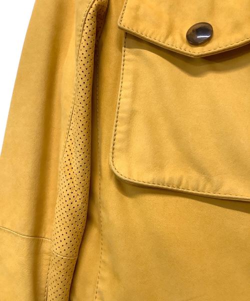 ETRO（エトロ）ETRO (エトロ) レザーコート イエロー サイズ:記載なしの古着・服飾アイテム