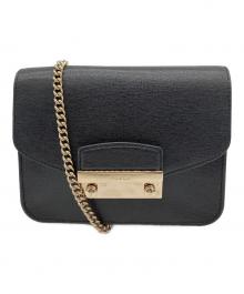 FURLA（フルラ）の古着「チェーンショルダーポーチ」｜ブラック