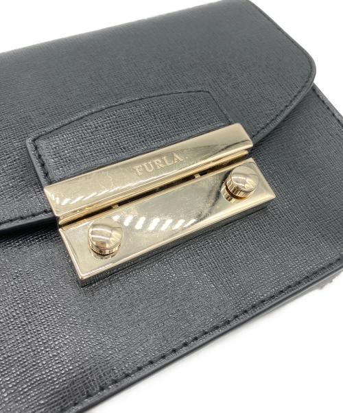 FURLA（フルラ）FURLA (フルラ) チェーンショルダーポーチ ブラックの古着・服飾アイテム