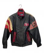 NFL×STARTERエヌエフエル×スターター）の古着「レザージャケット」｜ブラック