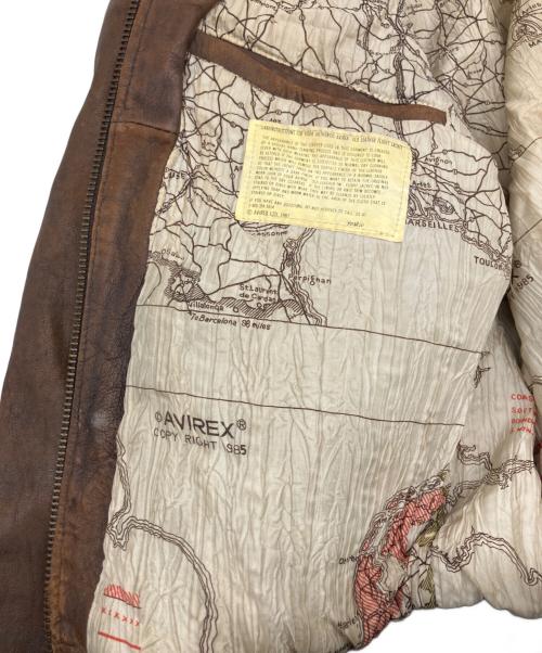 AVIREX（アヴィレックス）AVIREX (アヴィレックス) A-2ジャケット ブラウン サイズ:Mの古着・服飾アイテム
