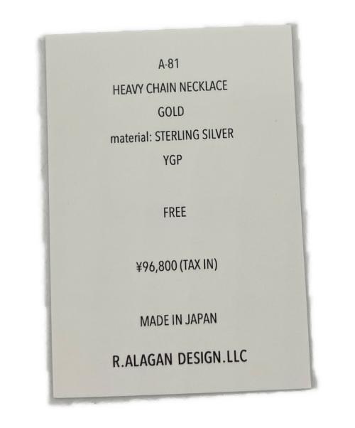 R.ALAGAN（ララガン）R.ALAGAN (ララガン) ネックレス ゴールドの古着・服飾アイテム
