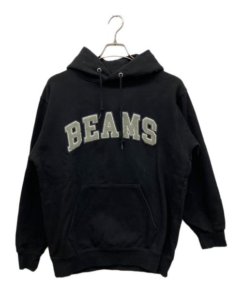 BEAMS（ビームス）BEAMS (ビームス) プルオーバーパーカー ブラック サイズ:Mの古着・服飾アイテム