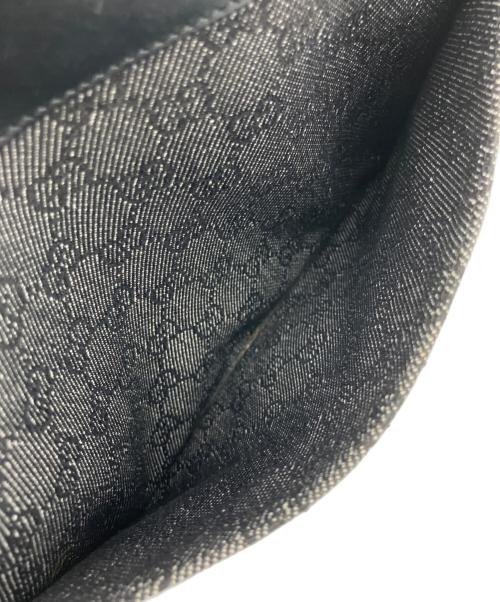GUCCI（グッチ）GUCCI (グッチ) GGキャンバス　ショルダーバッグ ブラックの古着・服飾アイテム
