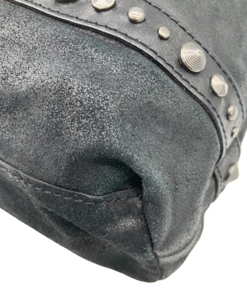 DIESEL（ディーゼル）DIESEL (ディーゼル) レザースタッズトートバッグ ブラックの古着・服飾アイテム