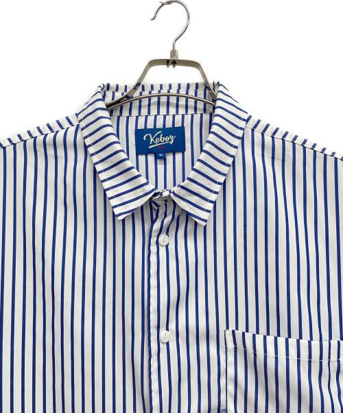 KEBOZ（ケボズ）KEBOZ (ケボズ) 長袖シャツ ブルー サイズ:XLの古着・服飾アイテム