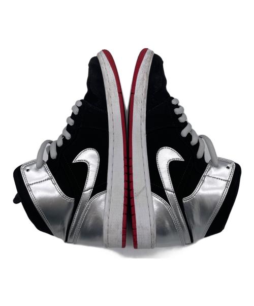 NIKE（ナイキ）NIKE (ナイキ) Air Jordan 1 ブラック×シルバー サイズ:27.5㎝の古着・服飾アイテム