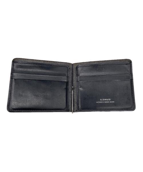 SLOW（スロウ）SLOW (スロウ) 2つ折り財布 ブラックの古着・服飾アイテム