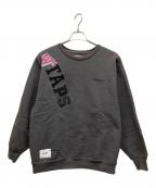 WTAPSダブルタップス）の古着「クルーネックスウェット」｜グレー