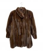 古着フルギ）の古着「毛皮ハーフコート」｜ブラウン