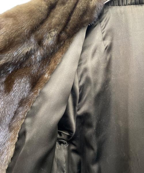 古着（フルギ）古着 (フルギ) 毛皮ハーフコート ブラウン サイズ:サイズ表記無しの古着・服飾アイテム
