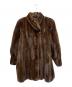古着（フルギ）の古着「毛皮ハーフコート」｜ブラウン
