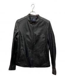 nano・universe（ナノ・ユニバース）の古着「ラムレザージャケット」｜ブラック