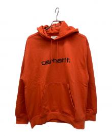 Carhartt WIP（カーハート ワークインプログレス）の古着「W'HOODED CARHARTT SWEAT」｜オレンジ