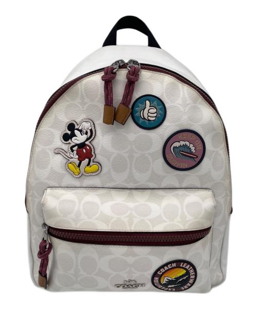 COACH（コーチ）COACH (コーチ) Disney (ディズニー) リュック ベージュの古着・服飾アイテム