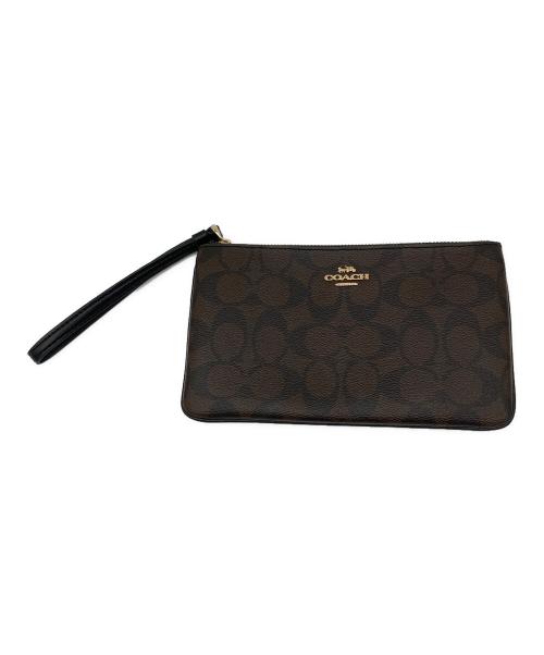 COACH（コーチ）COACH (コーチ) クラッチバッグ ブラウンの古着・服飾アイテム