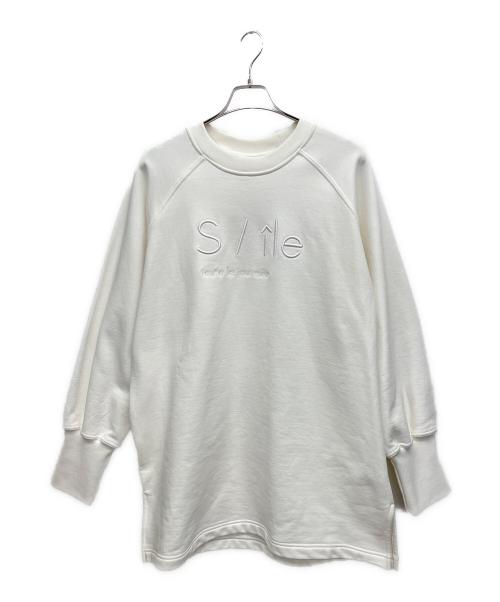 S / ile（シール）S / ile (シール) スウェットシャツ アイボリー サイズ:サイズ表記無しの古着・服飾アイテム