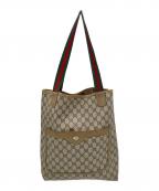 GUCCIグッチ）の古着「GG 　OLD GUCCI　 シェリーライン　トートバッグ」｜ブラウン